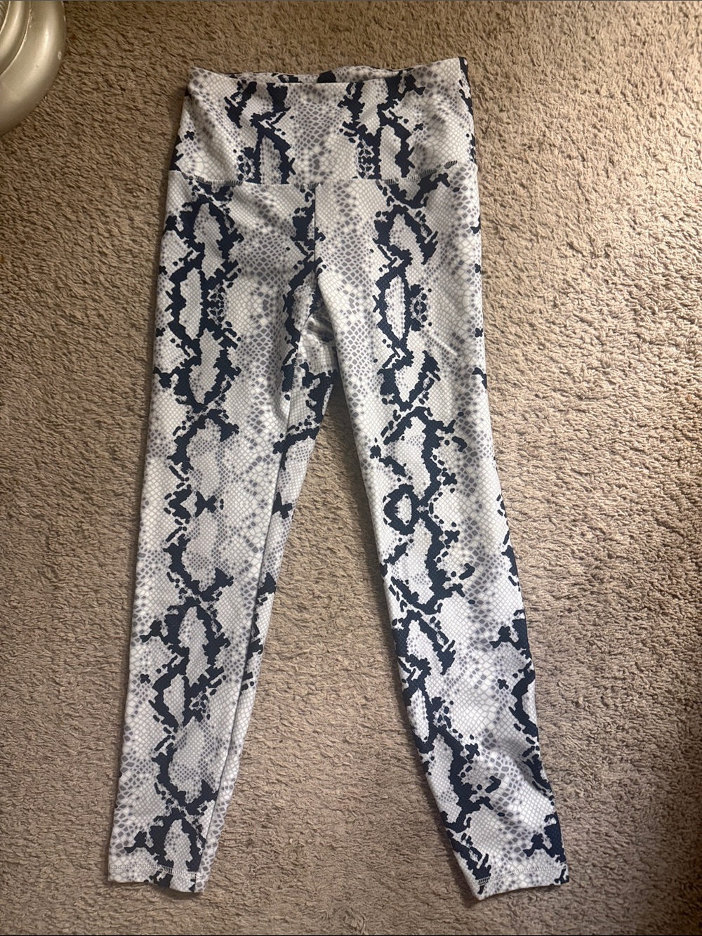 Balance Collection White and Black Snake Print Leggings